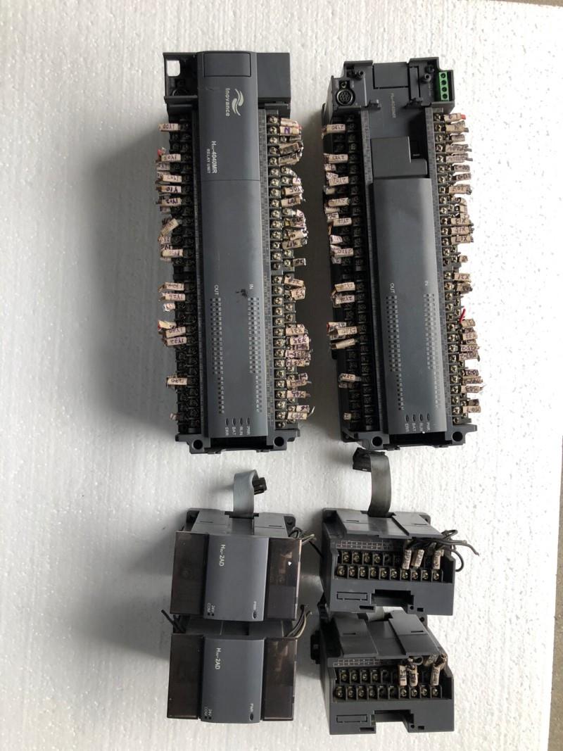 拆机汇川PLC两套H2U-4040MR/2个,H2U-2AD