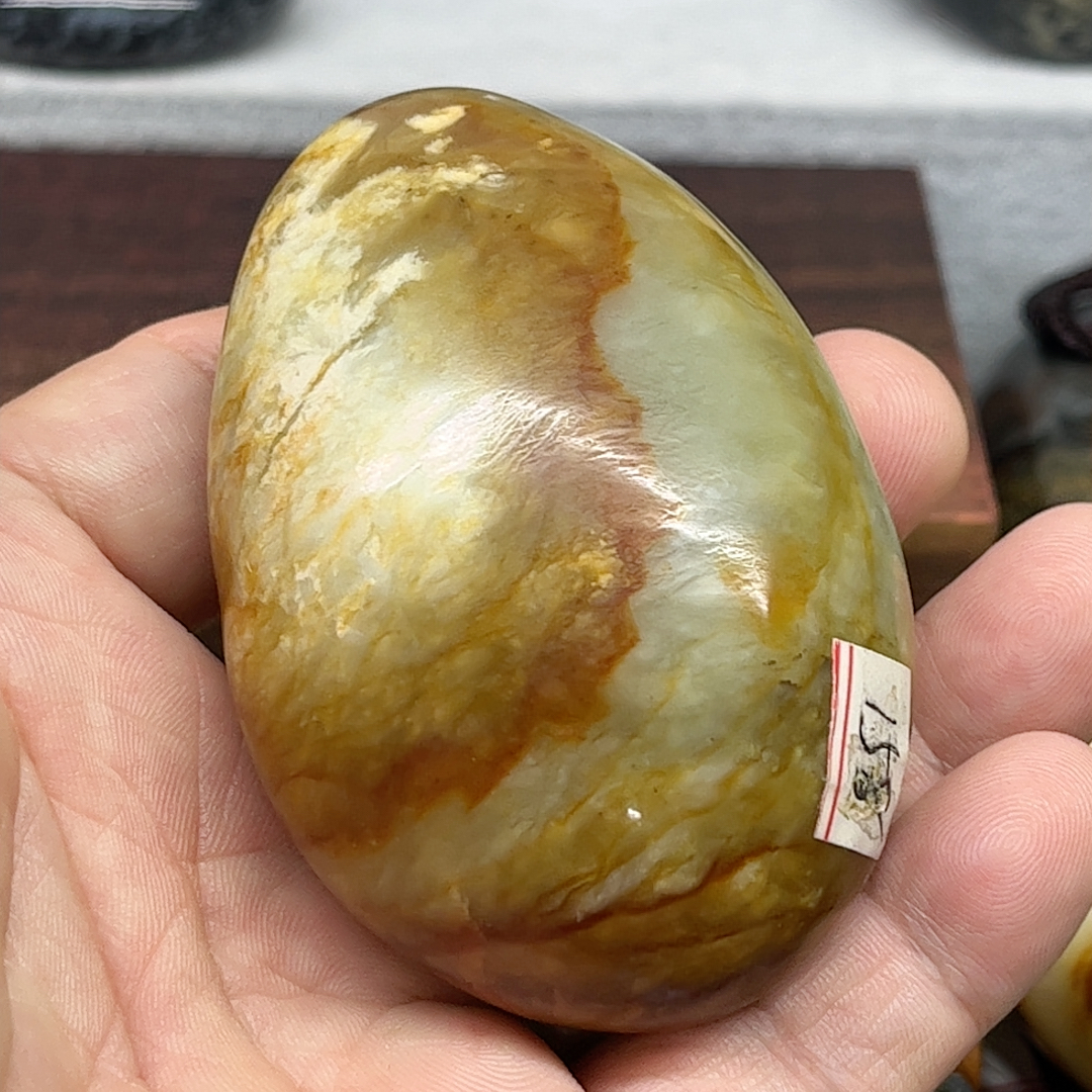 玉石王花玉原石手把件