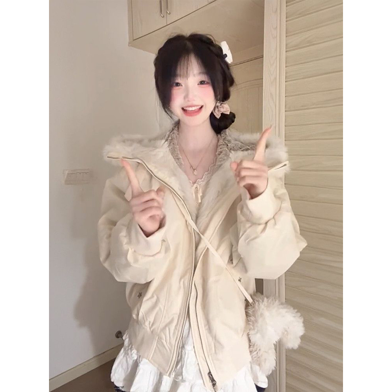 加厚百搭夹棉设计棉衣