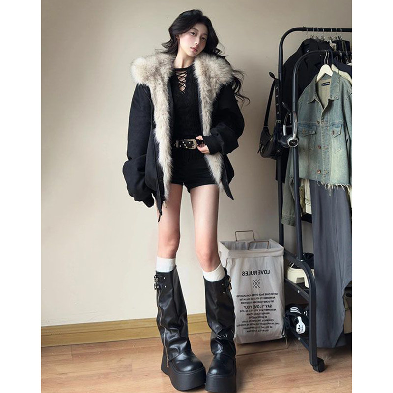 韩版防寒保暖工装棉衣