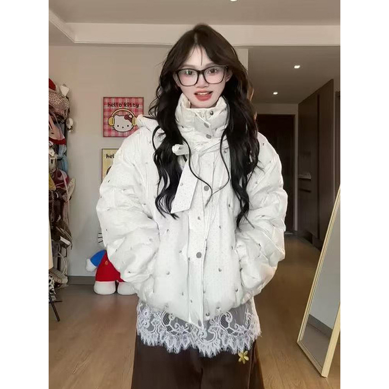 设计感百搭宽松面包服