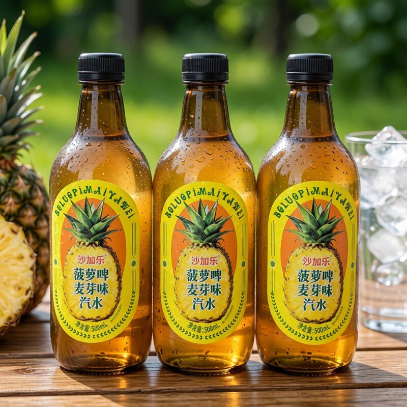 沙加乐菠萝啤0酒精气泡水饮料