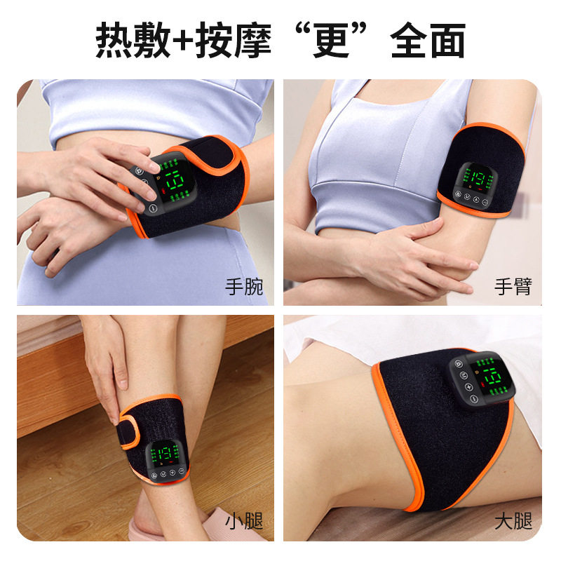 厂家直销EMS手部按摩仪 加热护腕脉冲按摩器便携电动手腿部按摩仪