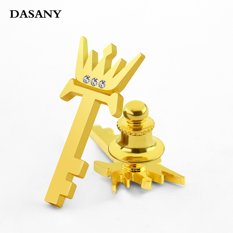 优秀员工销售冠军激励团队奖励胸章 颁奖纪念章礼品 等级镶钻胸针