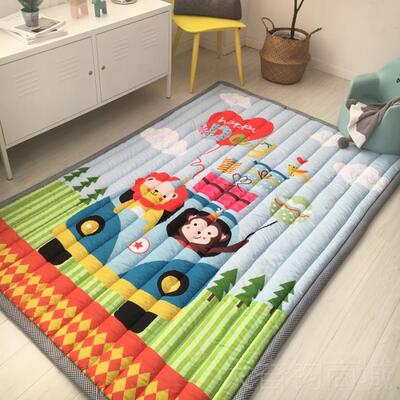 正品儿童家用爬行垫厚婴儿客厅宝宝整张加爬垫可机地洗折叠地毯垫