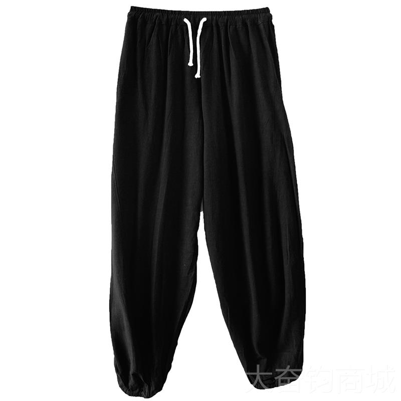 正品感恩太极024极春秋新款棉麻2太裤女灯笼裤男中国术风时尚武训图片