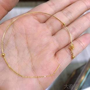 正品 手链手diy饰品配件 s珠92纯银环古法银万能手镯可穿子 5针式