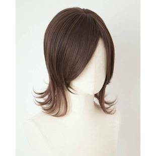 正品超发强日小狼尾假发 空气外感翻锁骨四六分短发 三种系刘海鲶