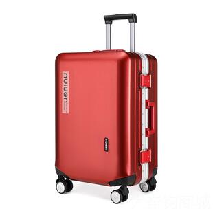 正品芮文拉杆男箱万女向轮子铝框旅行箱学生皮箱20寸登机箱行李箱