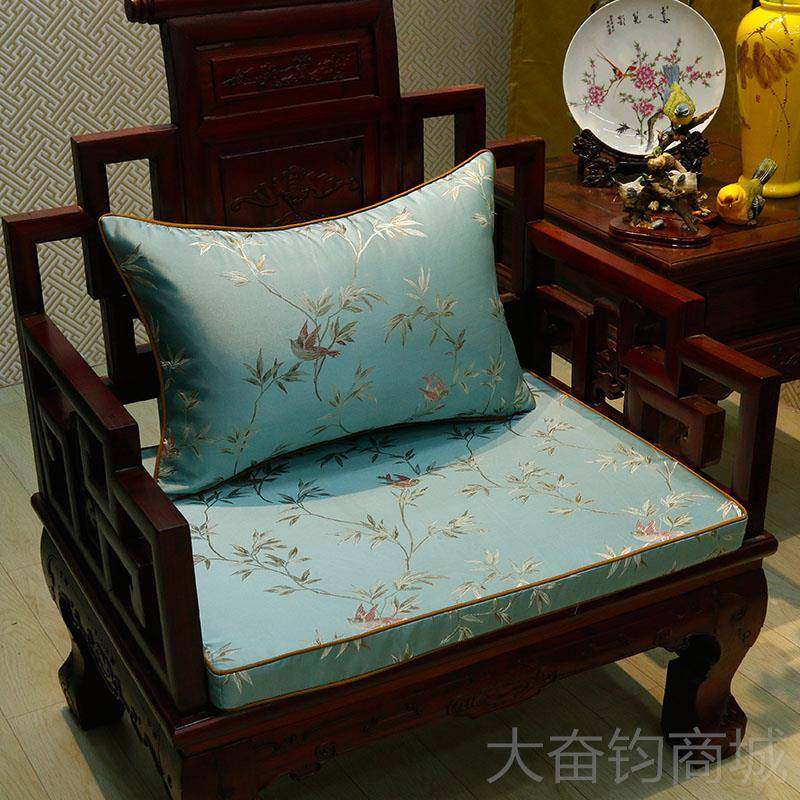 正品垫夏季新花中式鸟古坐典罗汉床海绵靠垫实木家具餐圈椅红木沙,居家布艺,沙发垫,淘宝优惠券,粉丝福利购,淘宝优惠卷