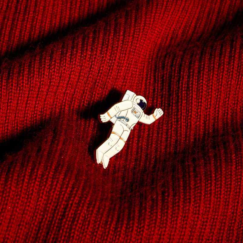 新cccp苏联宇航员原创徽章礼品胸针小众复古太空宇宙科幻复古文创