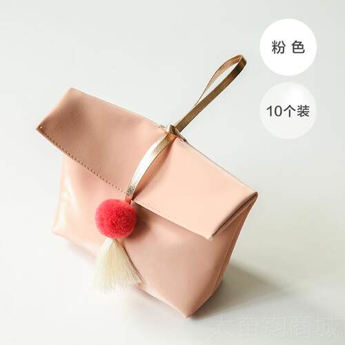 正品slpringke婚喜糖皮质创意伴袋娘伴结手礼袋小物件礼品糖果喜