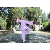 袖 春秋太极女服长装 太极老拳服表演气功武术 武运星光麻中年款 正品