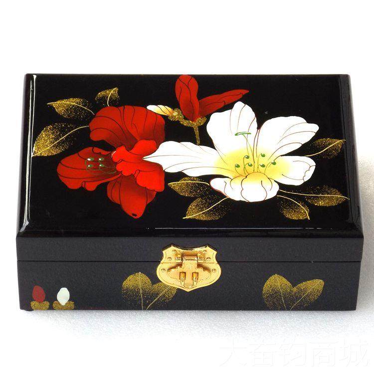 正品复古层纯手工珠漆器饰盒首宝子木质带锁结婚实木简双约收纳盒,饰品/流行首饰/时尚饰品新,首饰盒,淘宝优惠券,粉丝福利购,淘宝优惠卷