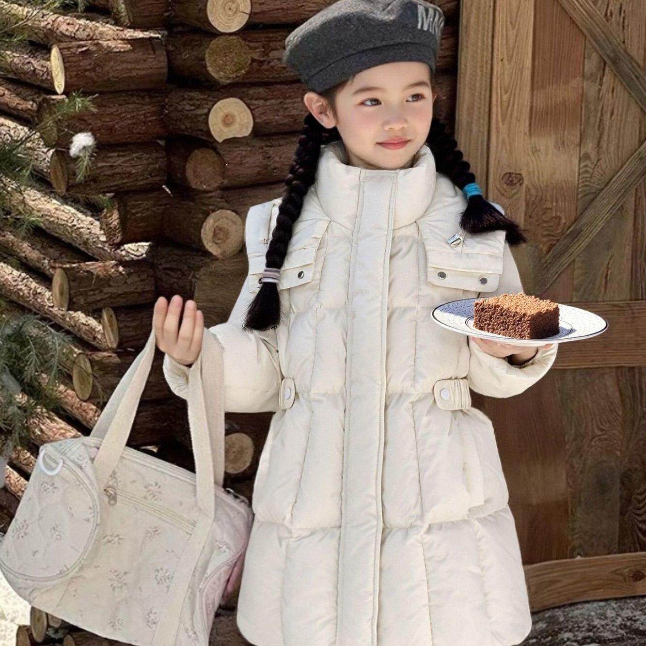 儿童羽绒服女童中长款202