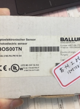 BALLUFF   BOS00TN ,  BOS 21M-PA-PK10-S4 正品全新原装  议价