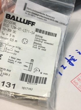 BALLUFF BOS00WL , BOS 12M-XT-LS11-S4 正品全新 库存就1个 包邮