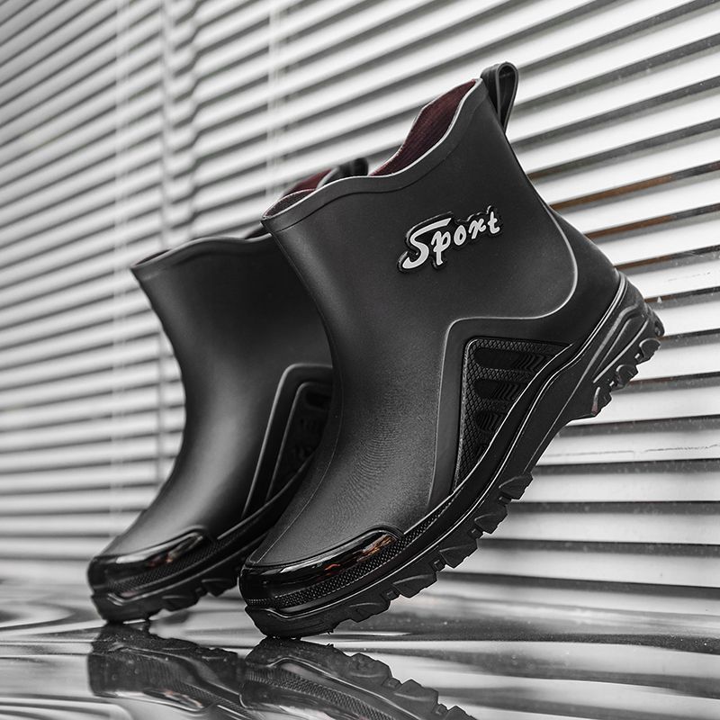 时尚雨鞋男款中筒防滑耐磨