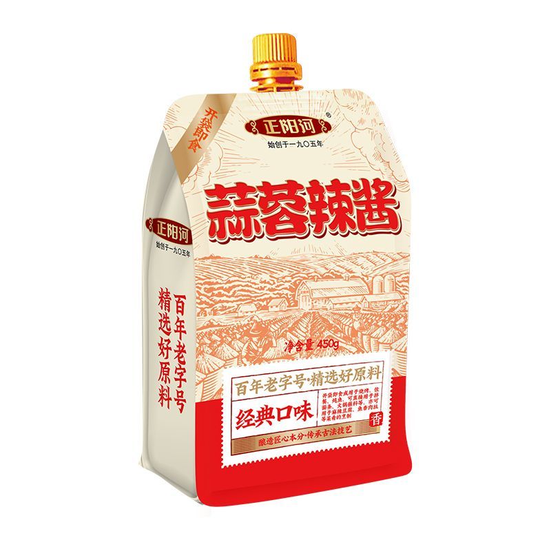 正阳河蒜蓉辣酱450g烤肉