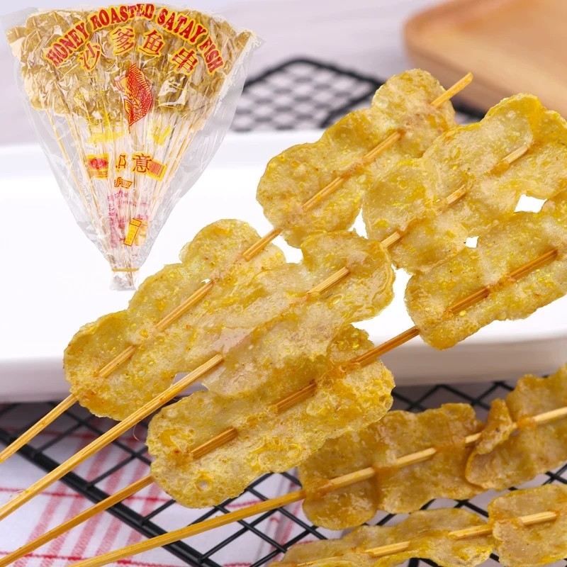 泰国进口特产如意即食沙爹鱼串鱼片90g潮汕童年回忆零食小吃微辣