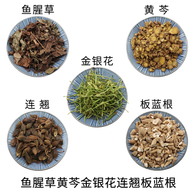 鱼腥草黄芩金银花连翘板蓝根原材料无硫中药材干货中草药正品包邮