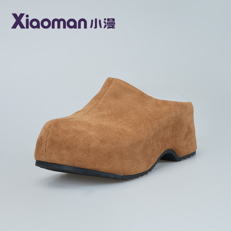 小漫勃肯包头半拖鞋2025冬季新款女外穿秋季一脚蹬懒人鞋勃肯单鞋