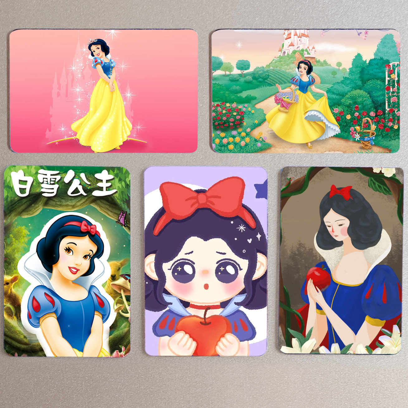 白雪公主冰箱贴卡通可爱磁力软贴创意吸力贴纸ins送女儿生日礼物