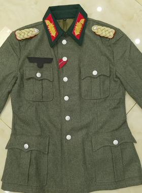 M36原野灰毛呢野战服上衣  国防少将M41套装夹克