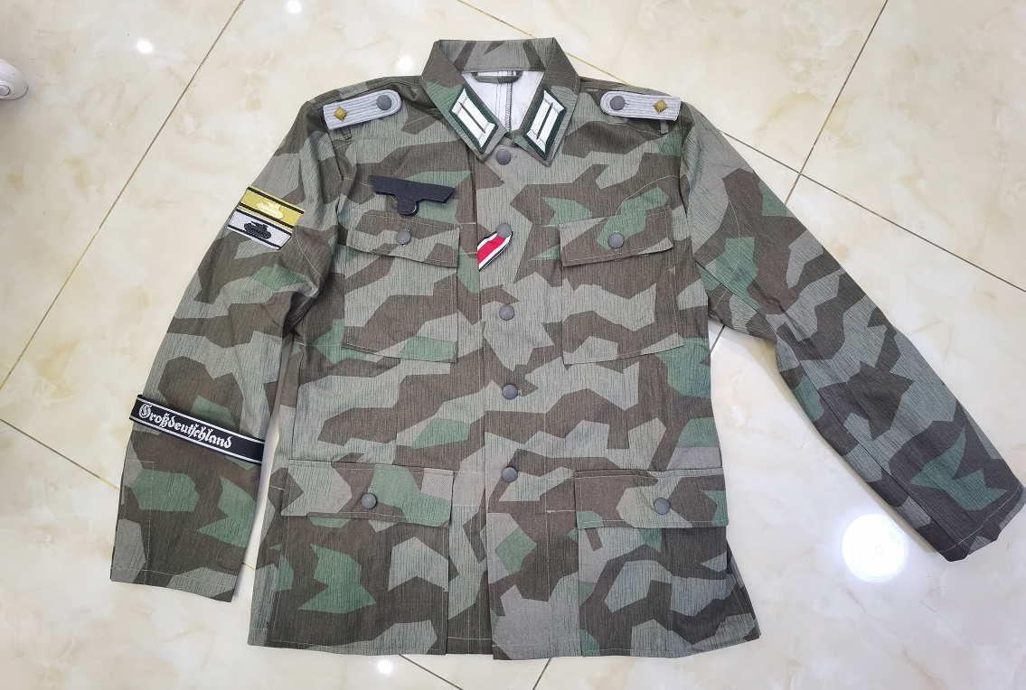 德国国防军m43裂片迷彩野战服中尉上衣