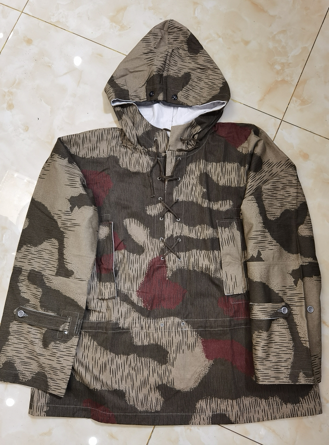 德军茶水迷彩狙击手罩衫/国防军沼泽伪装隐形罩衣