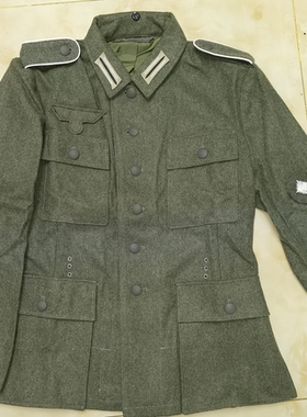 国防军上等列兵M43原野灰养毛呢野战服上衣 WH常规套装夹克