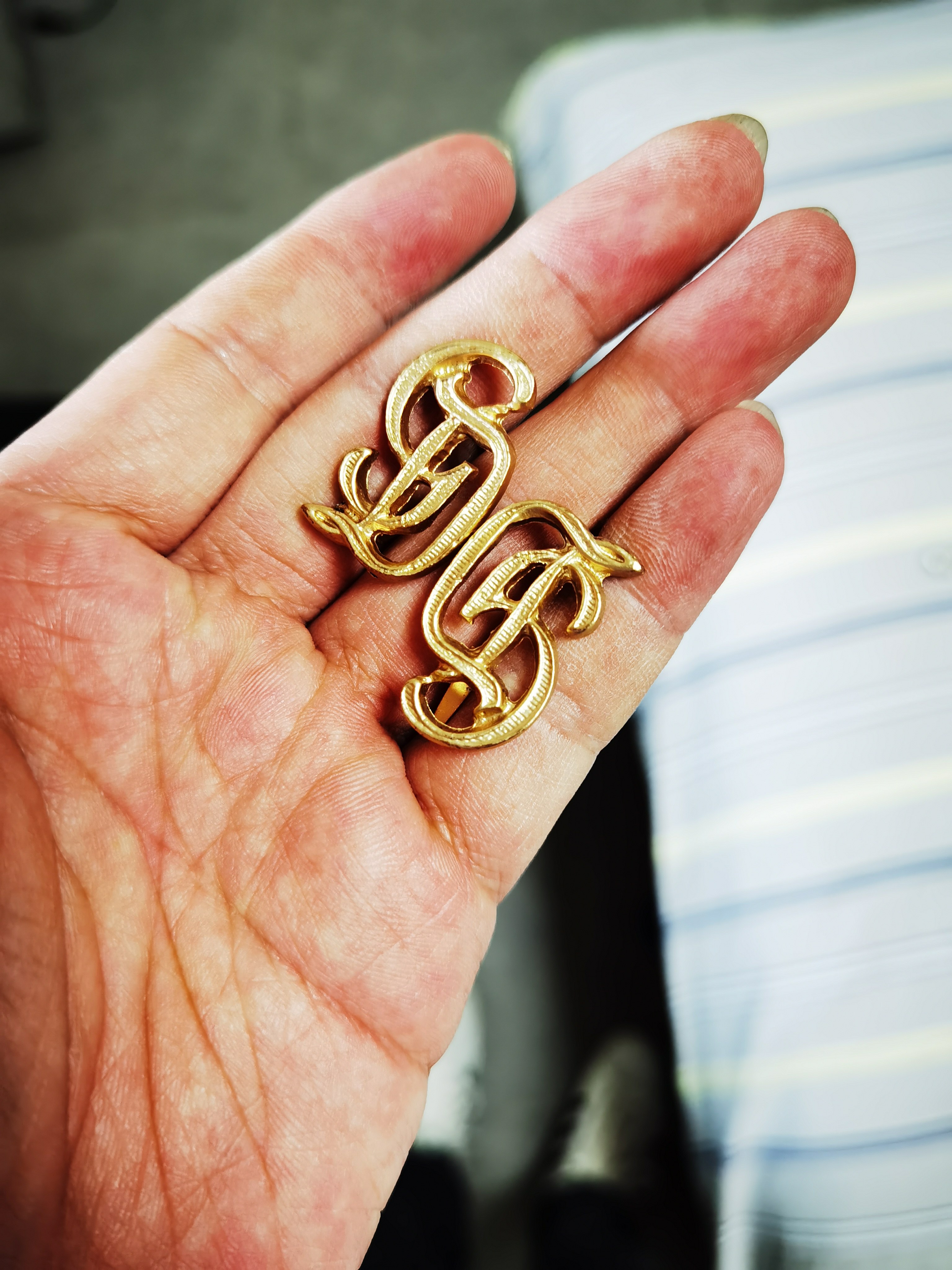 大德意志师金属肩章饰 金色和银色可选