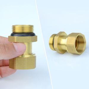 秀辉黄铜接头免生料带燃气热水器专用加厚外丝活接头易安装带胶圈