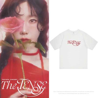 少女时代金泰妍演唱会TheTENSE日本场周边衣服同款短袖T恤纯棉夏