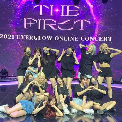 EVERGLOW 2021 ONLINE CONCERT周边衣服同款T恤宽松短袖上衣