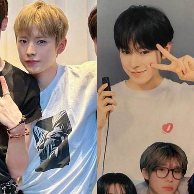 NCT WISH得能勇志yushi穿搭衣服同款短袖T恤纯棉印花打底衫上衣夏