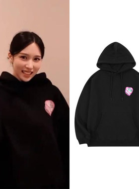 twice名井南同款卫衣宽松套头印花加绒薄款春秋冬男女上衣服外套