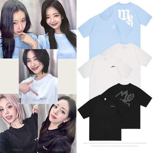 ITZY Motto POP-UP周边同款衣服纯棉宽松可爱印花上衣夏季短袖T恤