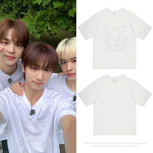TWS2024SummerBeat周边申惟金道勋崔英宰韩振志薰炅同款短袖T题恤