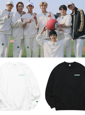 GOING SEVENTEEN同款卫衣服宽松圆领百搭加绒薄印花秋冬季男女