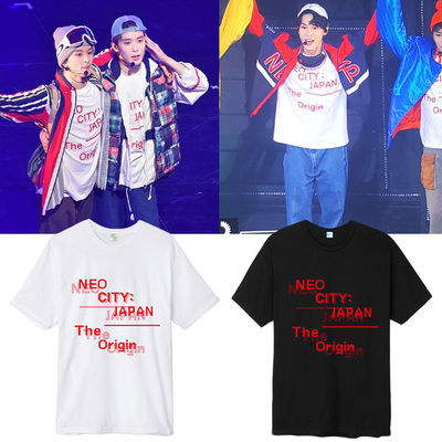 NCT127组合世巡演唱会周边郑在玹金道英同款短袖T恤