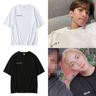 SEVENTEEN尹净汉李硕珉演唱会同款短袖T恤宽松落肩情侣春夏季百搭