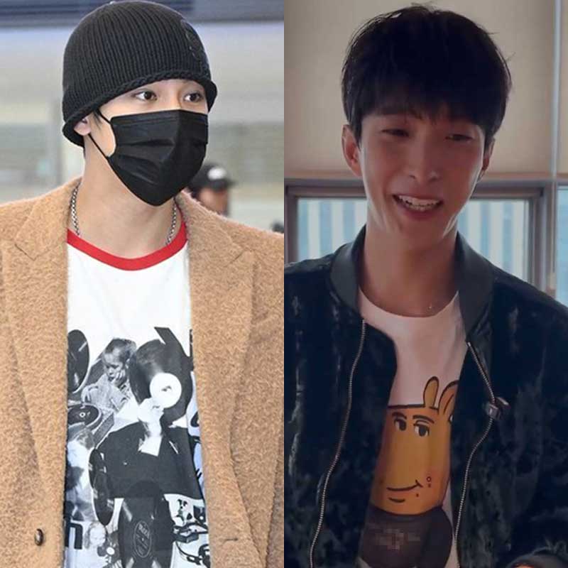 SEVENTEEN金珉奎DK李硕珉衣服同款短袖T恤纯棉印花宽松夏季打底衫