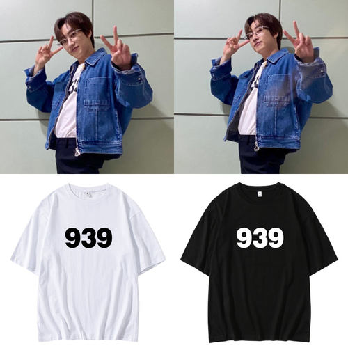SuperJunior李赫宰银赫同款衣服宽松落肩印花短袖T恤夏季上衣