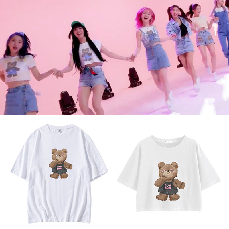oh my girl组合dun dun dance周边衣服同款t恤宽松印花短袖夏季