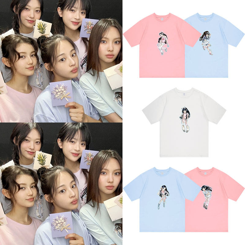newjean专辑周边同款短袖T恤衣服图片