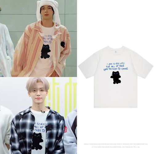 TWS金道勋nctdream罗渽民周边衣服同款短袖T恤纯棉宽松印花男女装