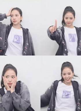 2025JISOO LIGHTS LOVE ACTION亚巡金智秀演唱会同款衣服短袖T恤