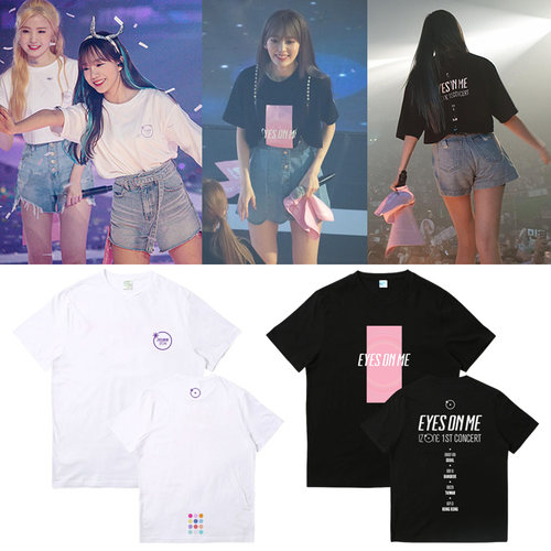IZONE组合演唱会EyesONnMe周边衣服同款短袖T恤印花男女上衣纯棉