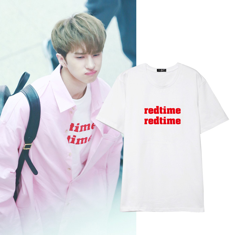 VIXX combination periphery Same item Short sleeved T-shirt pinkycolor men and women Summer wear T-shirts T-shirtin the Women's clothing/Boutique , T-shirt  category - from Buy2taobao.com to provide professional Taobao agent buy service